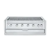 Crown Verity IBI42-GO-FLT 42" Built-In Outdoor Charbroiler/Grill Only, 6 Burners, Light Pkg 1 image