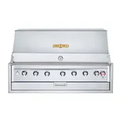 Crown Verity IBI42 42" Built-In Outdoor Grill/Charbroiler, 6 Burners, Roll Dome Pkg, 94.000 BTU 1 image