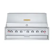 Crown Verity IBI48 48" Built-In Outdoor Grill/Charbroiler, 7 Burners, Roll Dome Pkg, 108.750 BTU 1 image