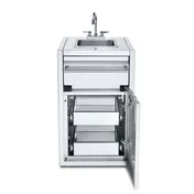 Crown Verity IBISC-SK-2D Small Built-In Cabinet with Sink & (2) Drawers 1 image