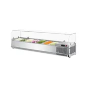 Turbo Air CTST-1500G-N 59" E-Line Countertop Salad Table, 7 Pan Capacity 1 image