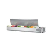 Turbo Air CTST-1800-N 70" E-Line Countertop Salad Table, 9 Pan Capacity 1 image