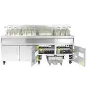 Frymaster/Dean SCFD460G 80" Decathlon Performance Multiple Battery Gas Fryer, 4 X 75 lbs, 600.000 BTU 1 image