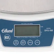 Edlund DFG-160 OP Digital Portion Scale - 160oz Capacity, 0.1oz Accuracy, 10x7" Stainless Platform, LCD Display 7 image