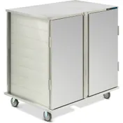 Dinex DXPICTPT202D Tray Delivery Cart with 20 Trays, 2 Compartments 1 image
