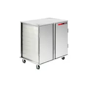 Dinex DXPICTPT282D 28 Tray TQ Economy Meal Delivery Cart w/ 2 Compartments, 2 Doors, Pass Thru 1 image