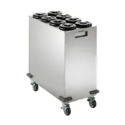 Dispense-Rite MCDC-SLR4X2 Mobile Cup Cart, 35"H x 17-1/2"W x 33"D, 8 Gaskets, 8-44 oz, Casters, NSF 1 image