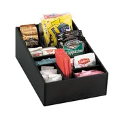 Dispense-Rite MICRO-1 Lid, Straw & Condiment Organizer Dividers 4-5/8" H x 8" W x 11-7/8" D Black PS 1 image