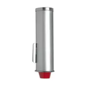 Dispense-Rite SFL-ADJ Souffle Dispenser, Holds 2-6 oz, 2-3/8"-2-7/8", 12" L, Tube 3-5/8", Stainless 1 image