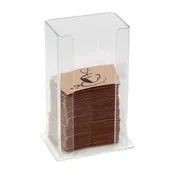 Dispense-Rite SLV-H-1CL Coffee Sleeve Dispenser Spring-Loaded H/V PS 10" H x 6-1/2" W x 4-1/2" D 1 image