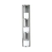 Dispense-Rite TLD-3-3 Lid Dispenser - 3-Section Holds 12-44 oz Lids (4-3/4″) 25-1/2″ Stainless Steel 1 image