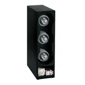 Dispense-Rite TLO-DL-3BT Dome Lid & Straw Organizer, 24-1/4" x 6-1/2"W x 14"D, 3 Lid Section 1 image