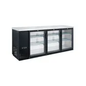 Dukers Appliance Co DBB72-H3 73" Refrigerated Back Bar Cabinet w/ 3 Glass Doors, 19.2 Cu Ft 1 image