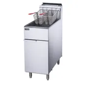 Dukers Appliance Co DCF3-NG Full Pot Floor Model Gas Fryer w/ 40 Lb Capacity, 90.000 BTU 2 image