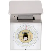 Edlund DR-34C Portion Scale - 1-9 lb Capacity, 34 oz / 1/4 oz, Stainless Steel, Rotating Dial, 6-7" Platform 1 image