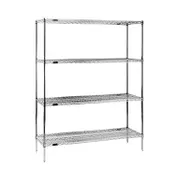Eagle Group 1848VG74-5 Epoxy Coated 5-Tier RediPak Wire Shelving Unit - 48"W x 18"D x 74"H 1 image