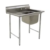 Eagle Group 314-18-1-18L-X 40" One Compartment Sink, 18"W x 24"L Bowl With Left-Hand Drainboards 1 image