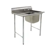Eagle Group 414-18-1-24L 46" One Compartment Sink, 18"W x 24"L Bowl With Left-Hand Drainboards 1 image