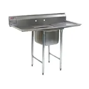 Eagle Group 414-22-1-24 72" One Compartment Sink, 22"W x 22"L Bowl With 2 Drainboards 1 image
