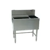 Eagle Group BCT60-19 60" Underbar Ice Bin, 12-Bottle Storage, 100 lbs. Cap, Sliding Cover 1 image