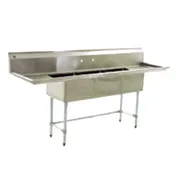 Eagle Group BPS-1818-1-FC 23" One Compartment Sink, 18"W x 18"L Bowl Without Drainboards 1 image