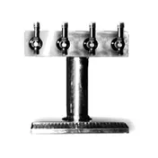 Eagle Group BT4S-DT Draft Beer Dispensing Tower w/ 1 Column, 4 Faucet 1 image