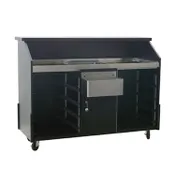 Eagle Group DPB-5R-V Deluxe Portable Bar, Indoor Use, 63"W X 24-3/8"D X 48"H 1 image