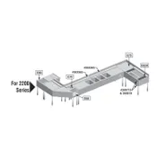 Eagle Group E64-2200 Ice Chest - 15-1/2" x 19-3/4" x 8" Deep, 2200 Series with Sliding S.steel Cover 1 image