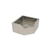 Eagle Group F2121-8-CDE 24" Corner Mop Sink, 21"W x 21"L x 8"D Bowl - Drop Edge 1 image
