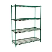 Eagle Group F2QA2-74-2472VG Valu-Gard Green Epoxy Quad-Adjust Starter Unit - 72"W x 24"D 1 image