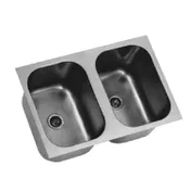 Eagle Group FDI-22-22-13.5-2 Weld-In Sink, Two Compartment 1 image