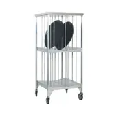 Eagle Group OTS-228-SR Panco 80 Pan End Load Stainless Steel Vertical Oval Tray Storage Rack 1 image