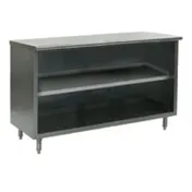 Eagle Group PC1896SE-CS-X Spec-Master Series Open Front Plate Cabinet with Fixed Shelf / 96"x18" 1 image