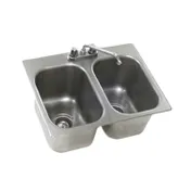 Eagle Group SR14-16-9.5-2 Self-Rimming Drop-In Sink, Two Compartment 1 image