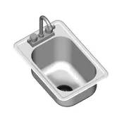 Eagle Group SR16-19-8-1 Self-Rimming Drop-In Sink, One Compartment 1 image