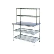 Eagle Group T2436EW-2 Adjustable Work Surface System, with Double Overshelf 1 image
