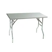 Eagle Group T3072F Lok-N-Fold Rectangle Folding Table, 72"W x 30"D, Stainless Steel Top, Painted Mild Steel Folding Legs 1 image