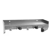 Eagle Group US0848-16/3 Utility Shelf with Mop Hanger, 48"W x 8"D, Stainless Steel Construction 1 image