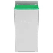 Edlund KR-50G Knife Rack - 12" Green Steel 9-Slot, Hold 1 Cleaver/2Chef, 3 Slicers, 4 Paring, 1 Steel 1 image