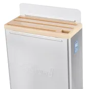 Edlund KR-50T Knife Rack 12" Skirt Stainless Tan Holds 1 Cleaver 2 Chef 3 Slicers 4 Paring NSF Cert 3 image