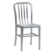 emu A1004 Anna Outdoor Side Chair w/ Slat Back & Saddle Seat 1 image