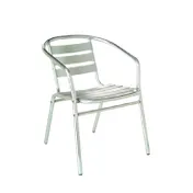 emu AH1101 Sara Stacking Armchair w/ Slat Back & Seat - Outdoor/Indoor 1 image