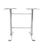 emu AB1365 Zak Table Base, 28" X 26" 2- Leg Base, Bar Height 1 image