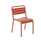 emu 208 Urban Outdoor Stacking Side Chair w/ Slat Back & Seat 1 image