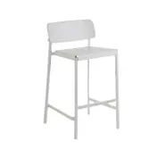 emu 253 Shine Stacking Barstool w/ Slat Seat& Solid Back - Indoor/Outdoor 1 image