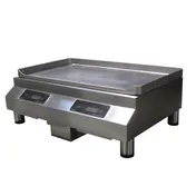 Equipex GLP6000 27" Countertop Induction Griddle, Two Zone, Steel Plate, 6.0 kW, 208/240v  1 image
