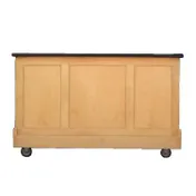 FWE ES-BBC-5 Executive Series 50 lb. Ice Bins Removable Speed Rack-59" Portable Bar-Maple Wood Front-Sides 1 image
