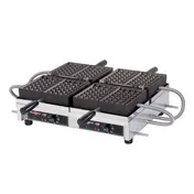 Eurodib WECCHBAT Krampouz Waffle Maker, Double, 4x7 Liege, 180° Opening 1 image