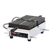 Eurodib WECDHAAS Krampouz Waffle Maker, Single, 4x7 Liege, 180° Opening 1 image