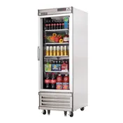 Everest EBGR1 27" 1-Section Reach-In Refrigerator w/ Glass Full Door, Bottom Mount, Stainless Steel, 21 cu. ft. 1 image